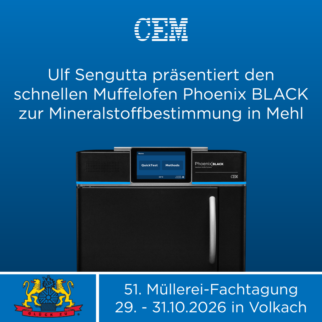 CEM auf der Müllerei-Fachtagung, 29. – 31. Oktober 2026 in Volkach